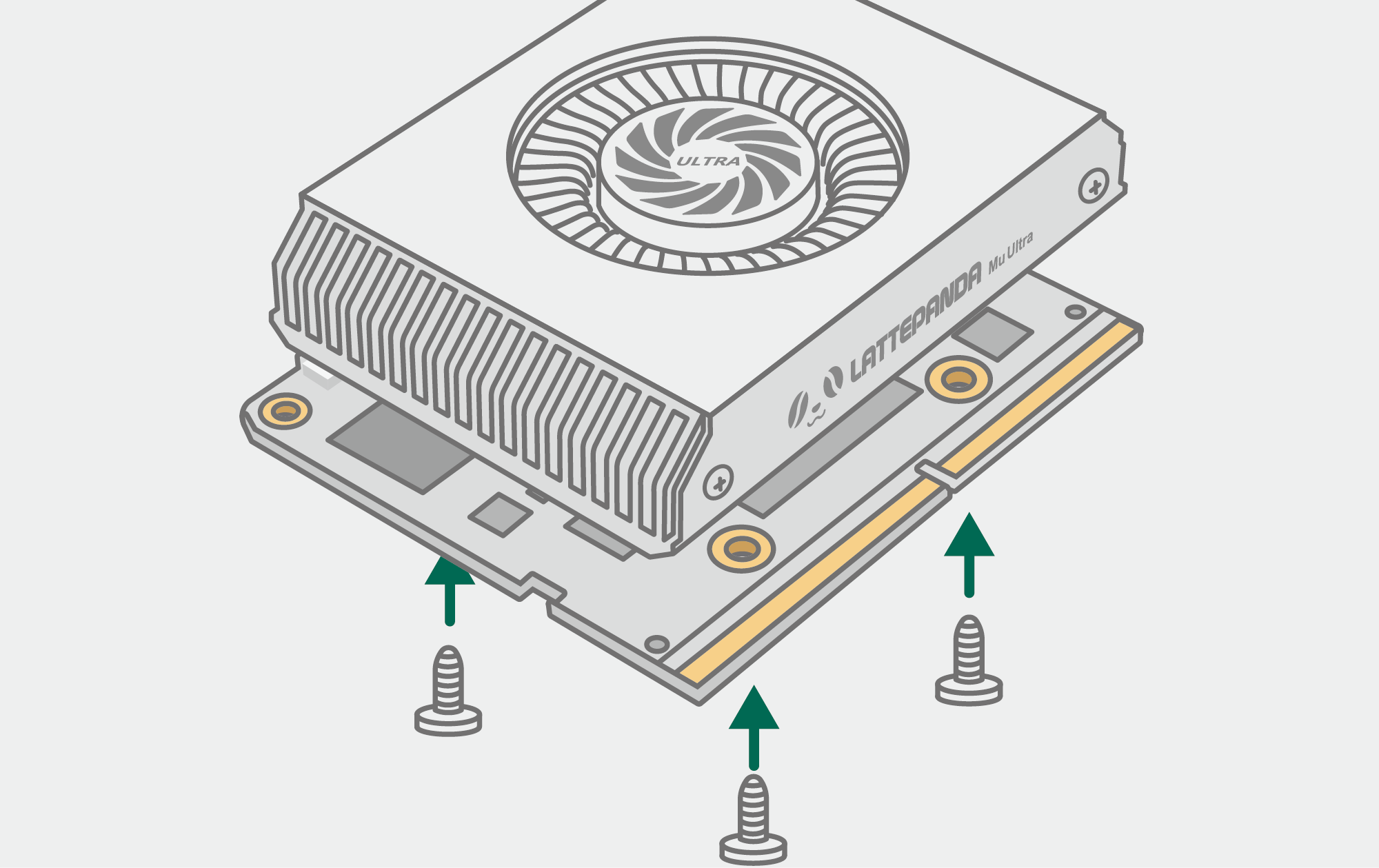 Installing the heatsink